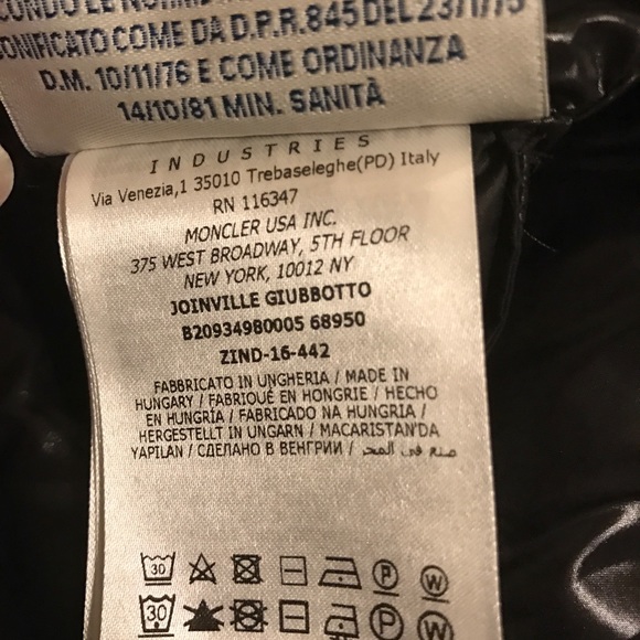 SOLD 💯% authentic 2017 shiny Moncler Joinville - Picture 4 of 8